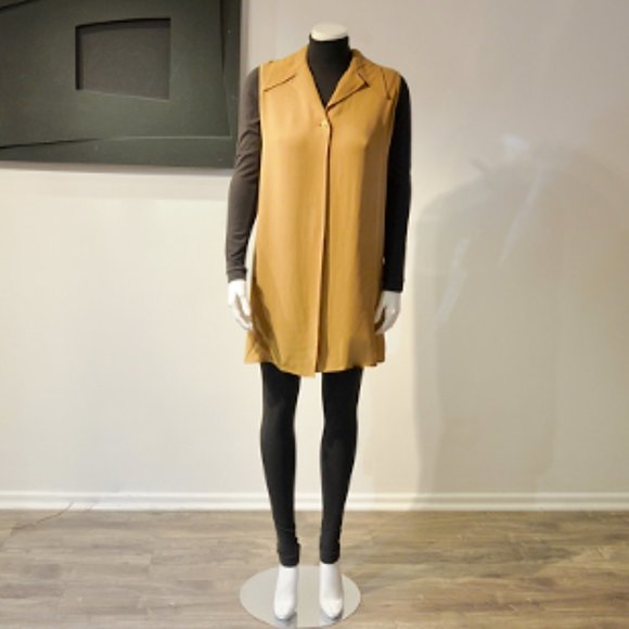 Vintage 80's Mark Eisen Swingy Tunique Vest - Picture 2 of 12